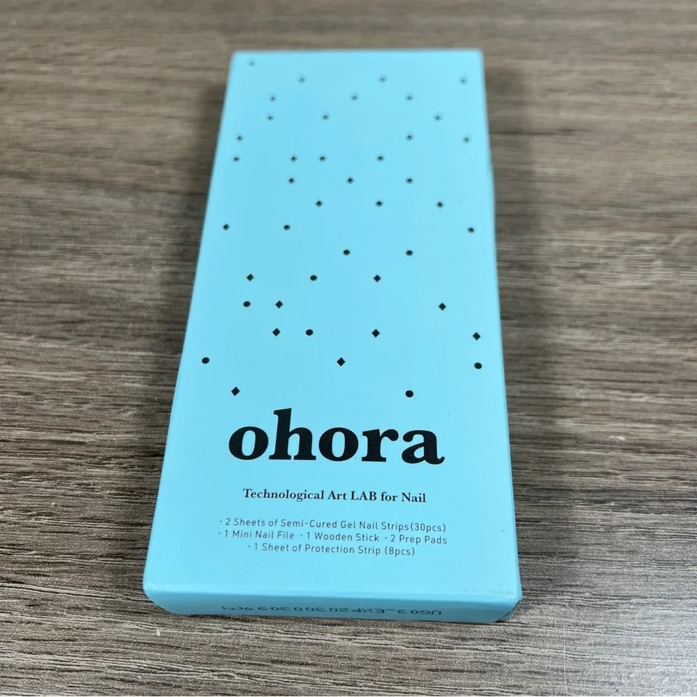 Ohora Semi Cured Gel Blue Pedi Toenail Wraps